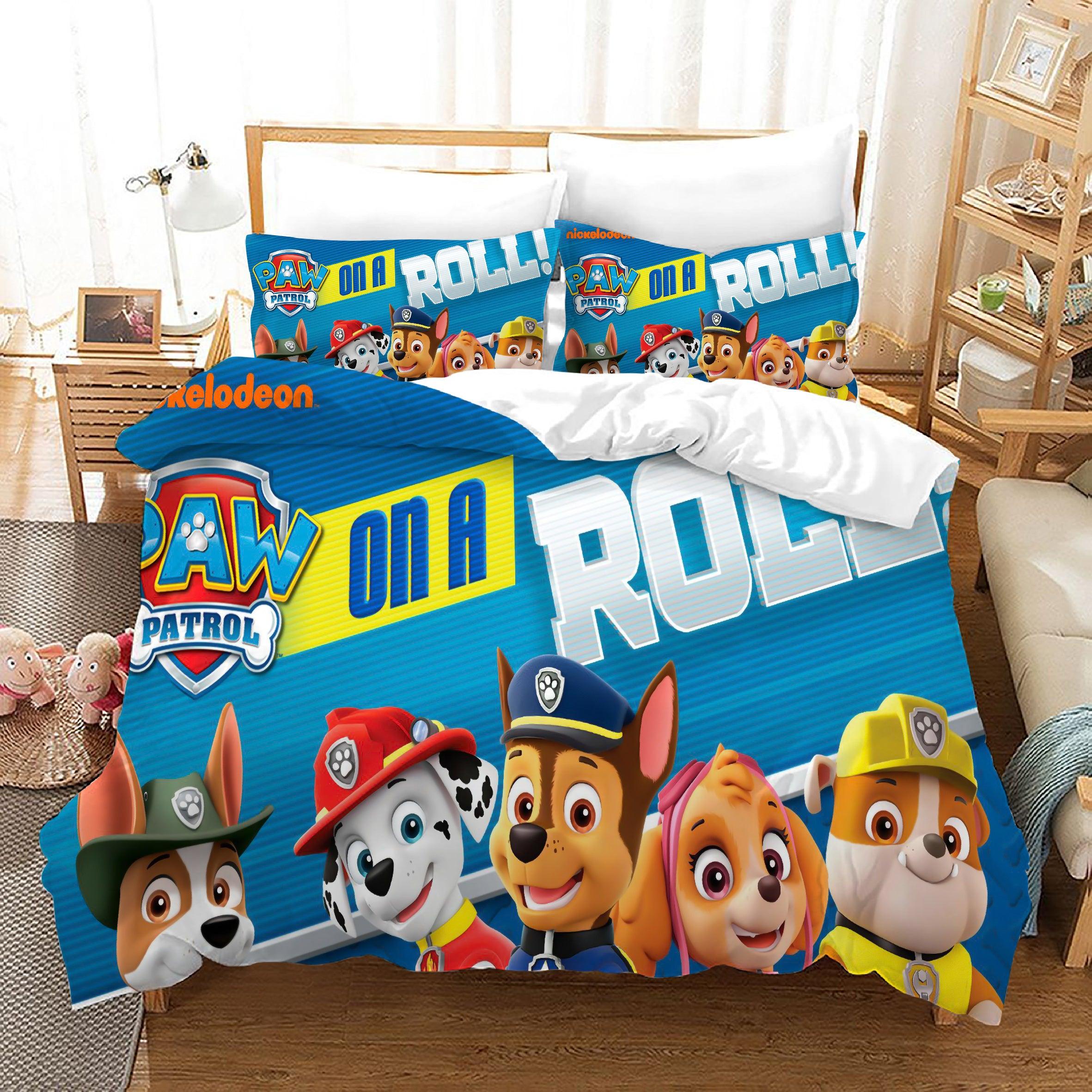PAW Patrol Marshall #54 Duvet Cover Quilt Cover Pillowcase Bedding Set Home Decor
