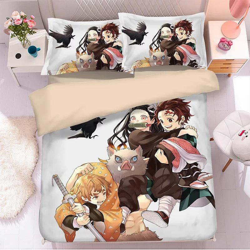 Demon Slayer Kimetsu no Yaiba Kochou Shinobu #34 Duvet Cover Quilt Cover Pillowcase Bedding Set