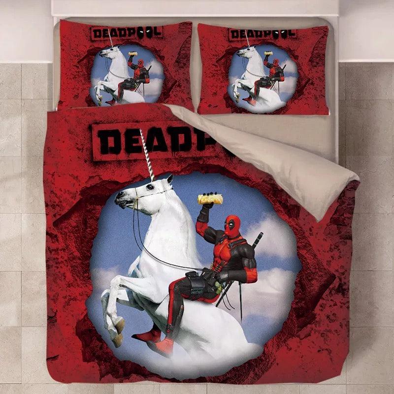 Deadpool X-Men #19 Duvet Cover Quilt Cover Pillowcase Bedding Set Home Decor