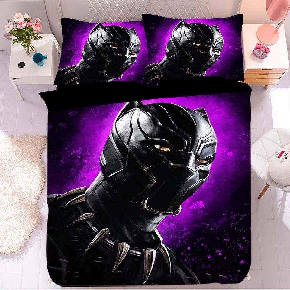 Black Panther TChalla Chadwick Boseman #47 Duvet Cover Quilt Cover Pillowcase Bedding Set