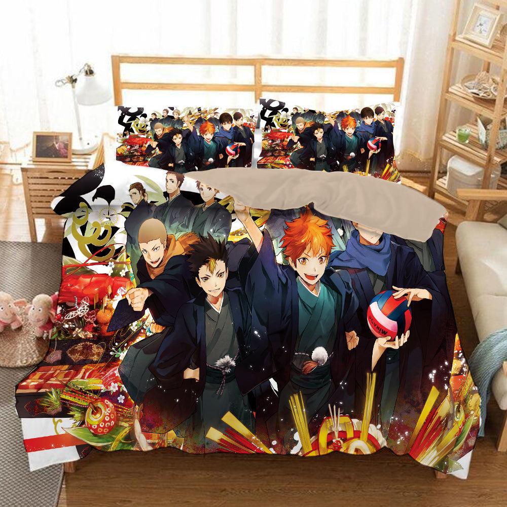 Haikyuu!! Hinata Shoyo #1 Duvet Cover Quilt Cover Pillowcase Bedding Set Home Bedroom Decor