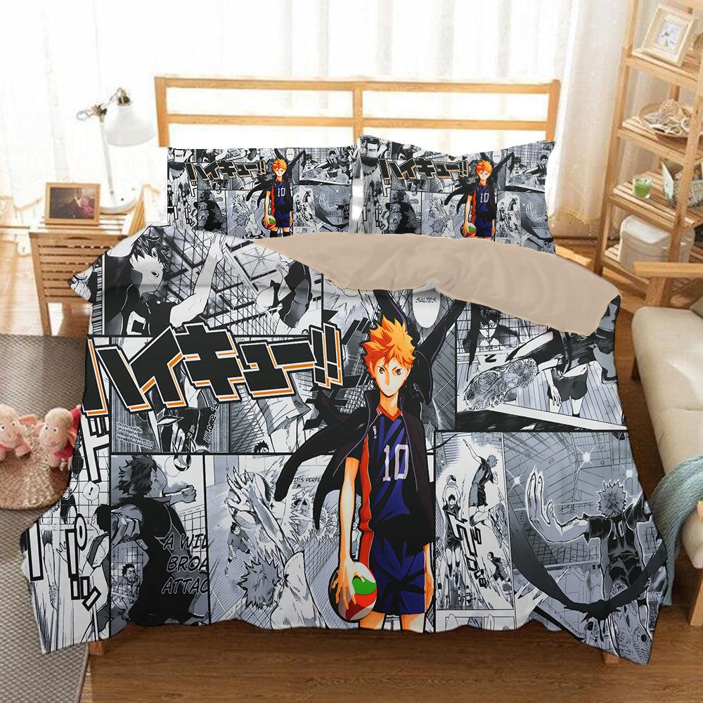Haikyuu!! Hinata Shoyo #2 Duvet Cover Quilt Cover Pillowcase Bedding Set Home Bedroom Decor