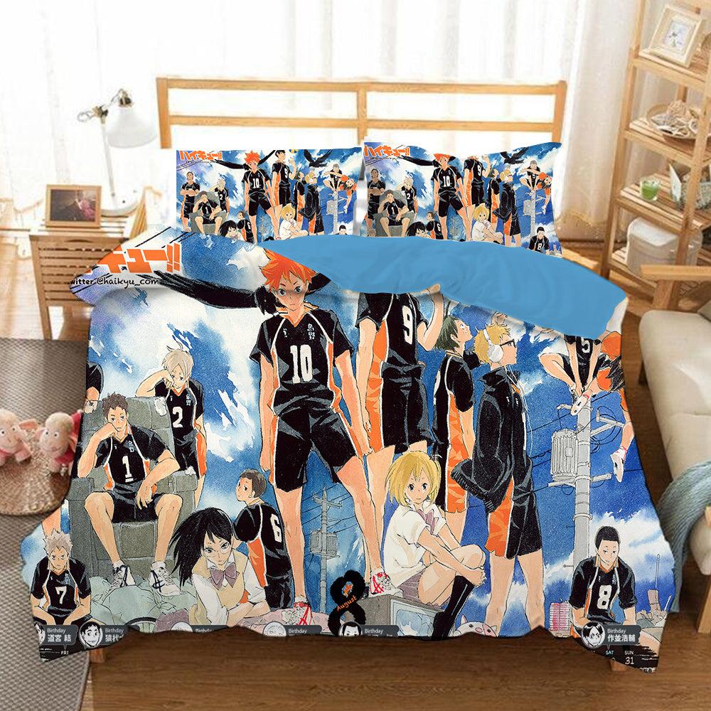 Haikyuu!! Hinata Shoyo #6 Duvet Cover Quilt Cover Pillowcase Bedding Set Home Bedroom Decor