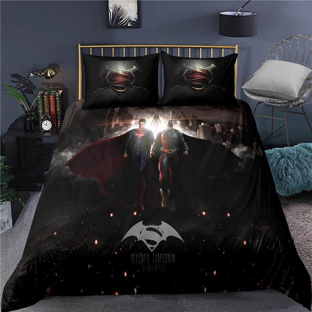 Super Hero Superman #4 Duvet Cover Quilt Cover Pillowcase Bedding Set Home Bedroom Decor