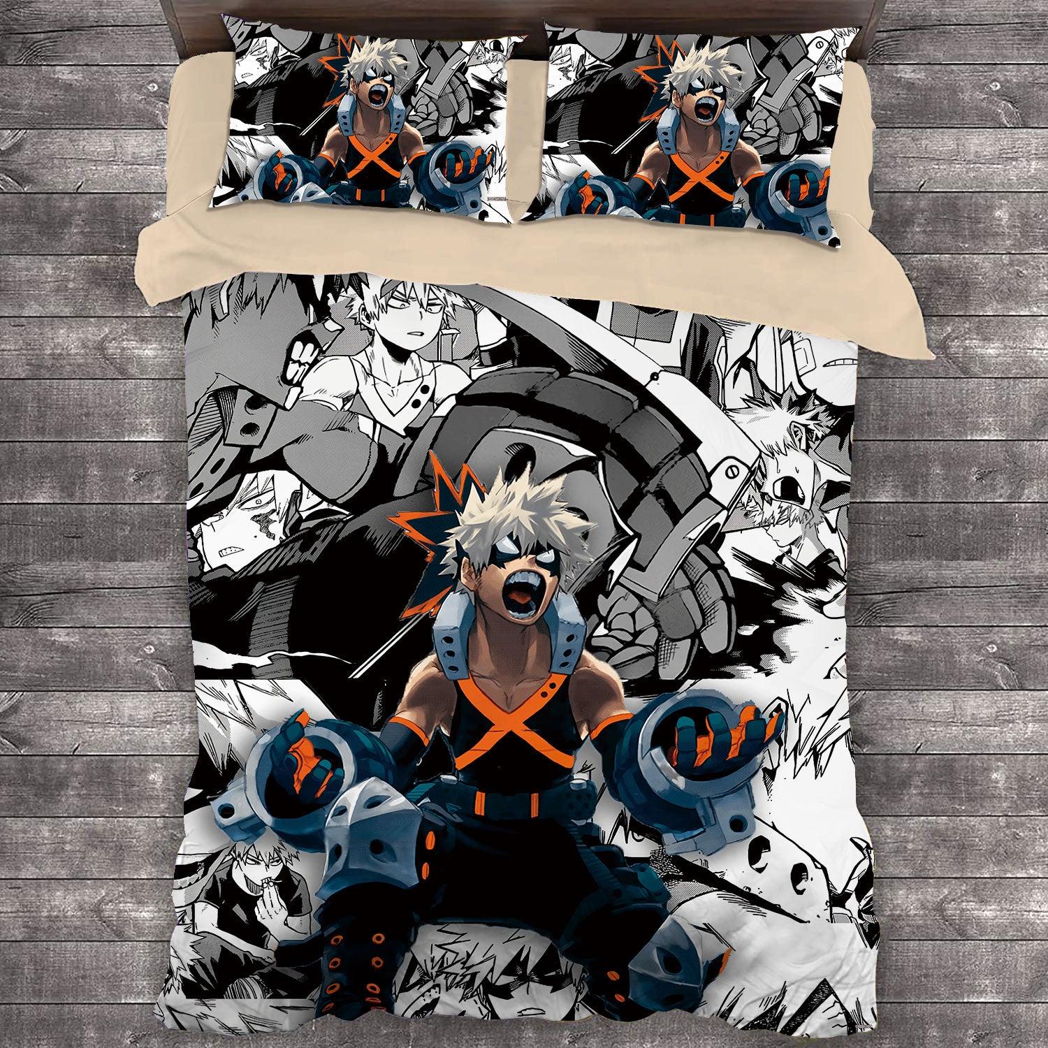Comic My Hero Academia Bakugou Katsuki #2 Duvet Cover Quilt Cover Pillowcase Bedding Set Home Decor