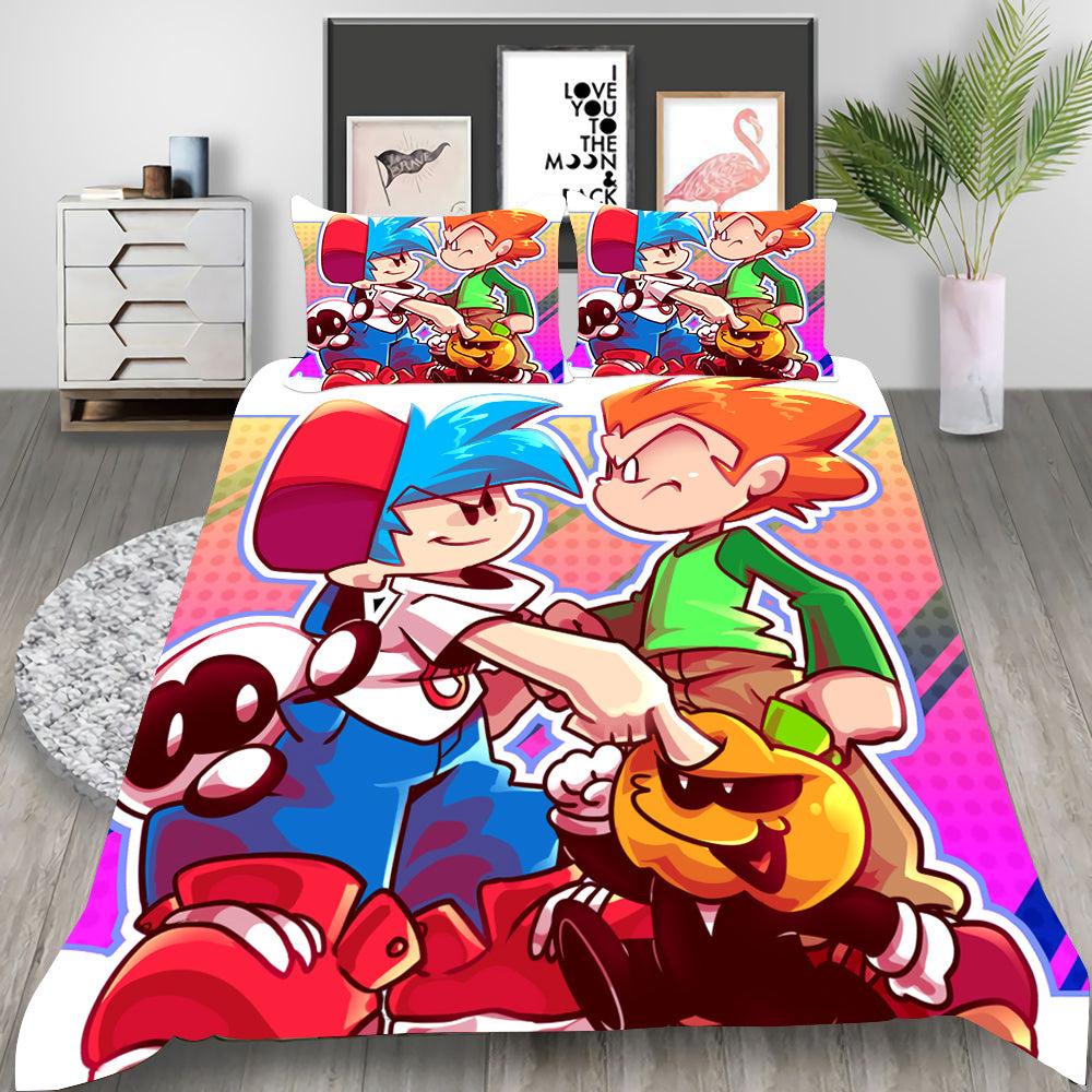 Friday Night Funkin Skid and Pump #5 Duvet Cover Quilt Cover Pillowcase Bedding Set