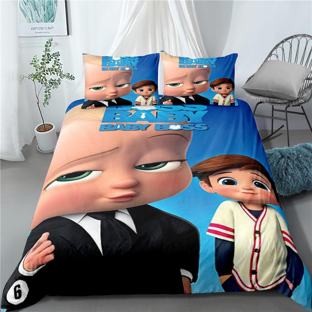 The Boss Baby #12 Duvet Cover Quilt Cover Pillowcase Bedding Set Home Bedroom Decor
