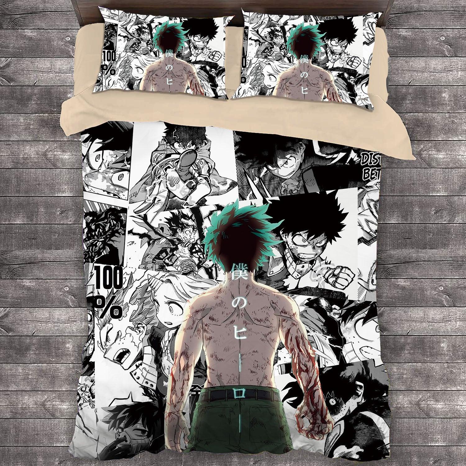 Comic My Hero Academia Midoriya Izuku #5 Duvet Cover Quilt Cover Pillowcase Bedding Set Home Decor