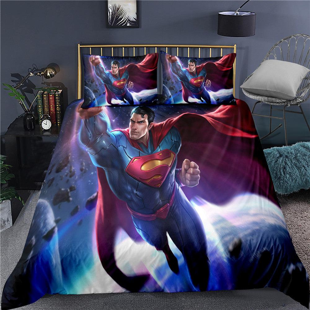Super Hero Superman #7 Duvet Cover Quilt Cover Pillowcase Bedding Set Home Bedroom Decor