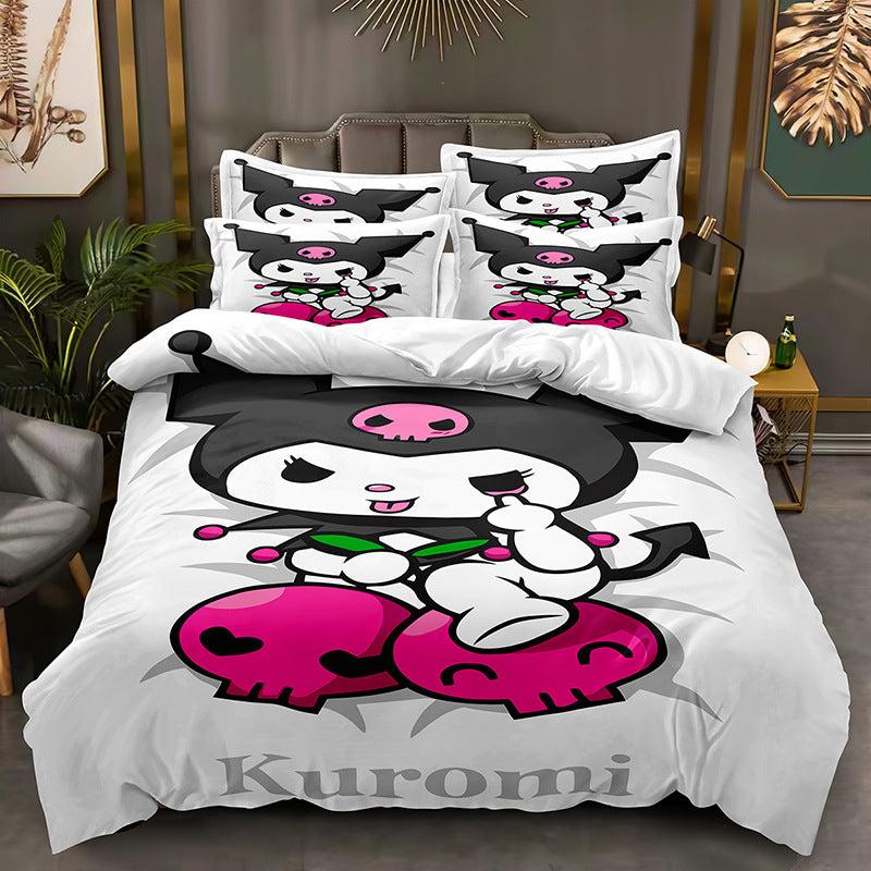 Kuromi #7 Duvet Cover Quilt Cover Pillowcase Bedding Set Home Decor