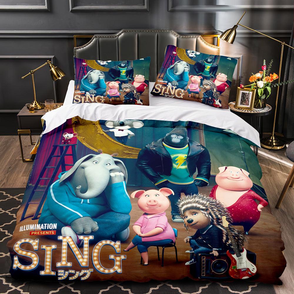 Sing 2 #4 Duvet Cover Quilt Cover Pillowcase Bedding Set Home Decor