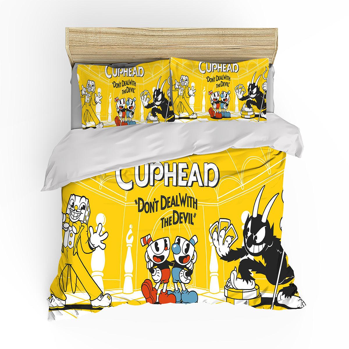 Cuphead #1 Duvet Cover Quilt Cover Pillowcase Bedding Set Home Decor