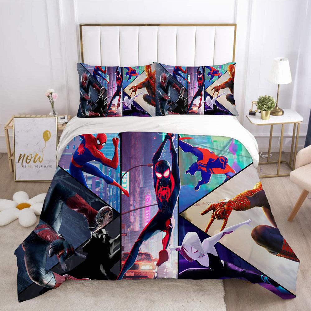 Spider Man Across the Spider Verse #2 3D Printed Duvet Cover Quilt Cover Pillowcase Bedding Set Home Decor