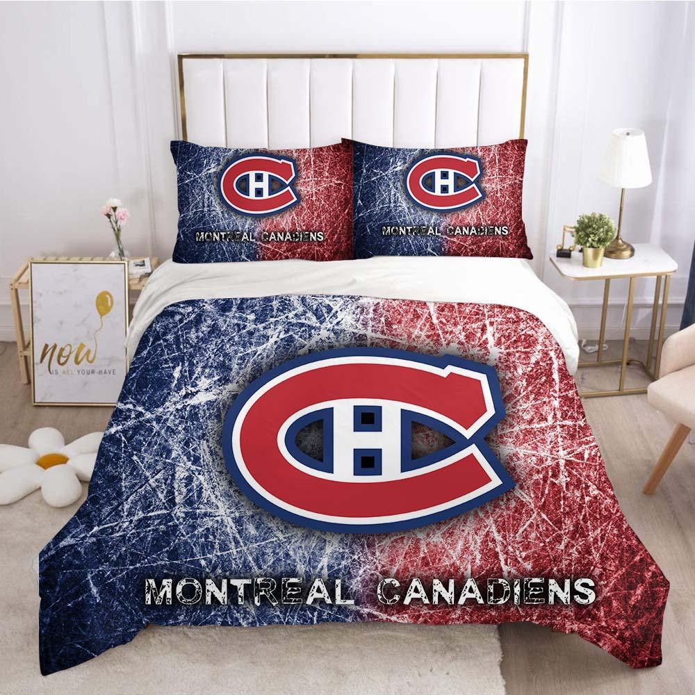 Montreal Canadiens Hockey League 3D Printed Duvet Cover Quilt Cover Pillowcase Bedding Set Home Decor