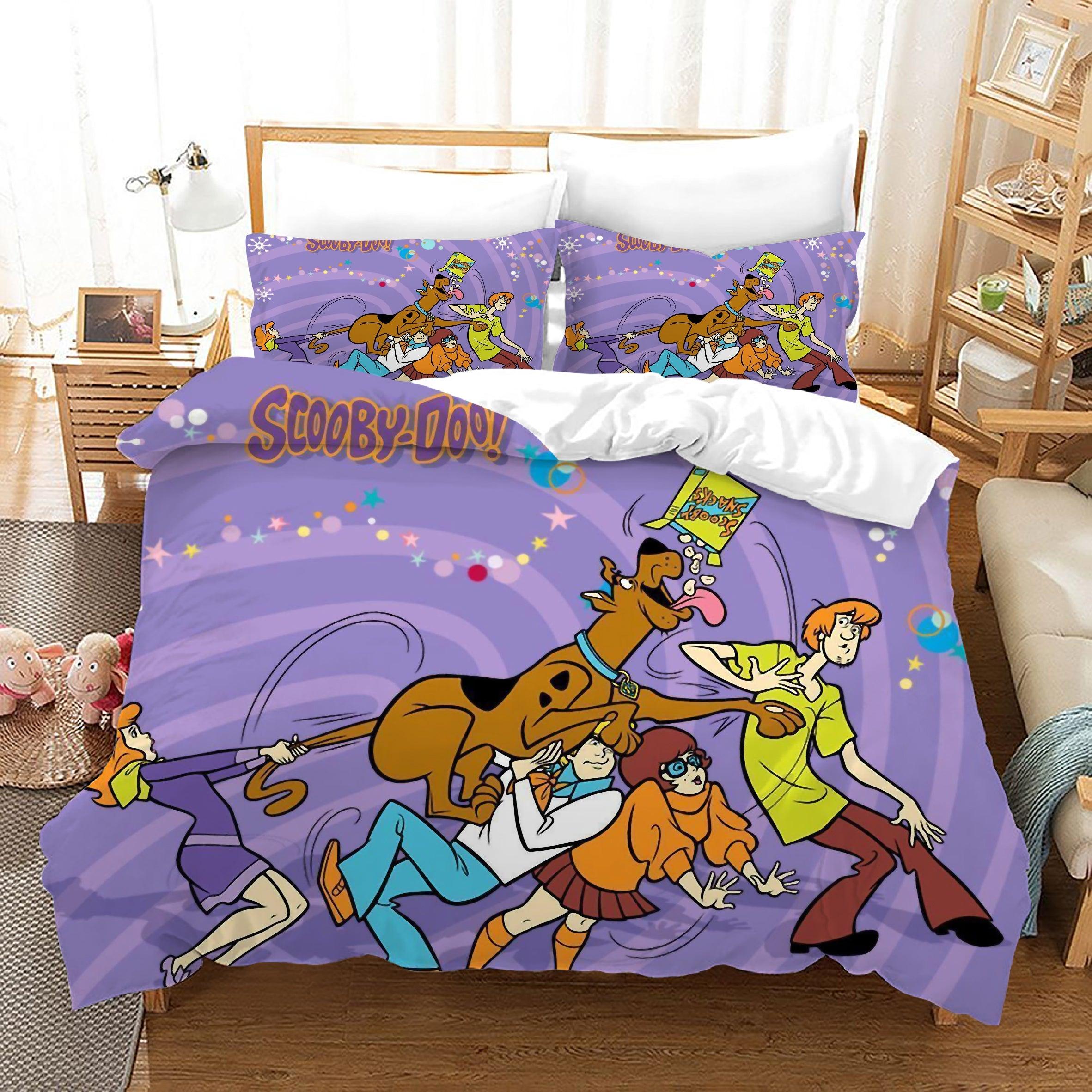 Scooby Doo #5 Duvet Cover Quilt Cover Pillowcase Bedding Set Home Bedroom Decor