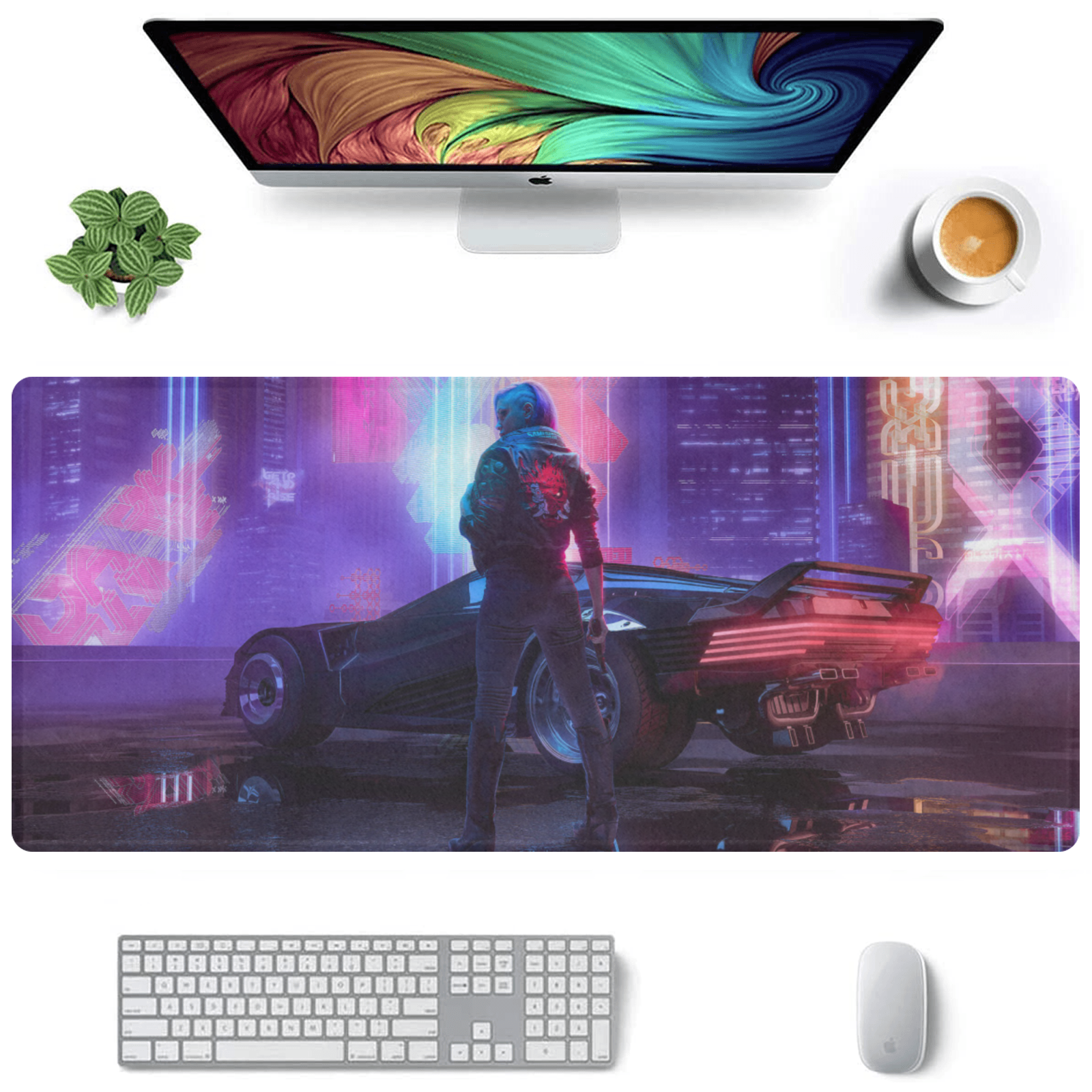 Allleftout Cyberpunk Gaming Mousepad