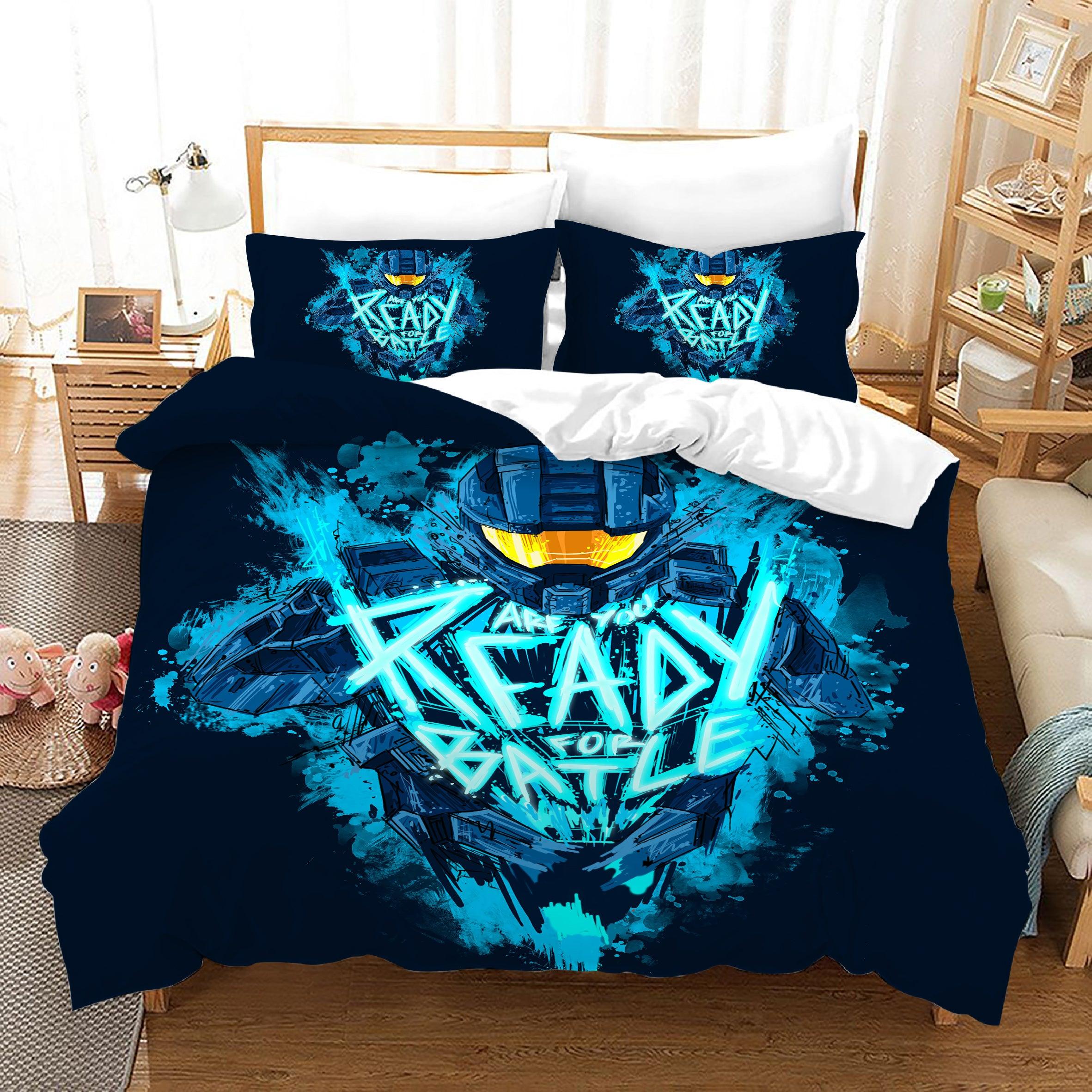 Halo 5 Guardians #4 Duvet Cover Quilt Cover Pillowcase Bedding Set Home Bedroom Decor