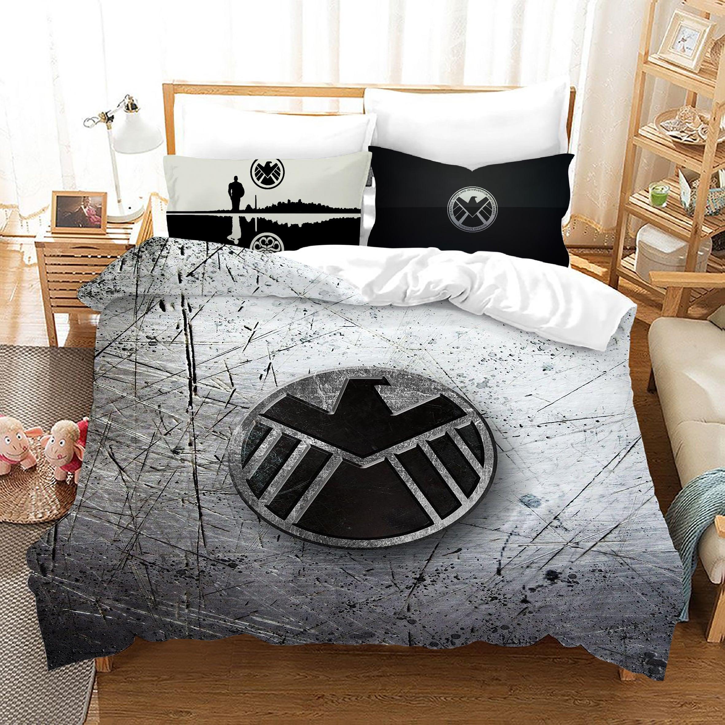 Marvels Agents of SHIELD #3 Duvet Cover Quilt Cover Pillowcase Bedding Set Home Bedroom Decor