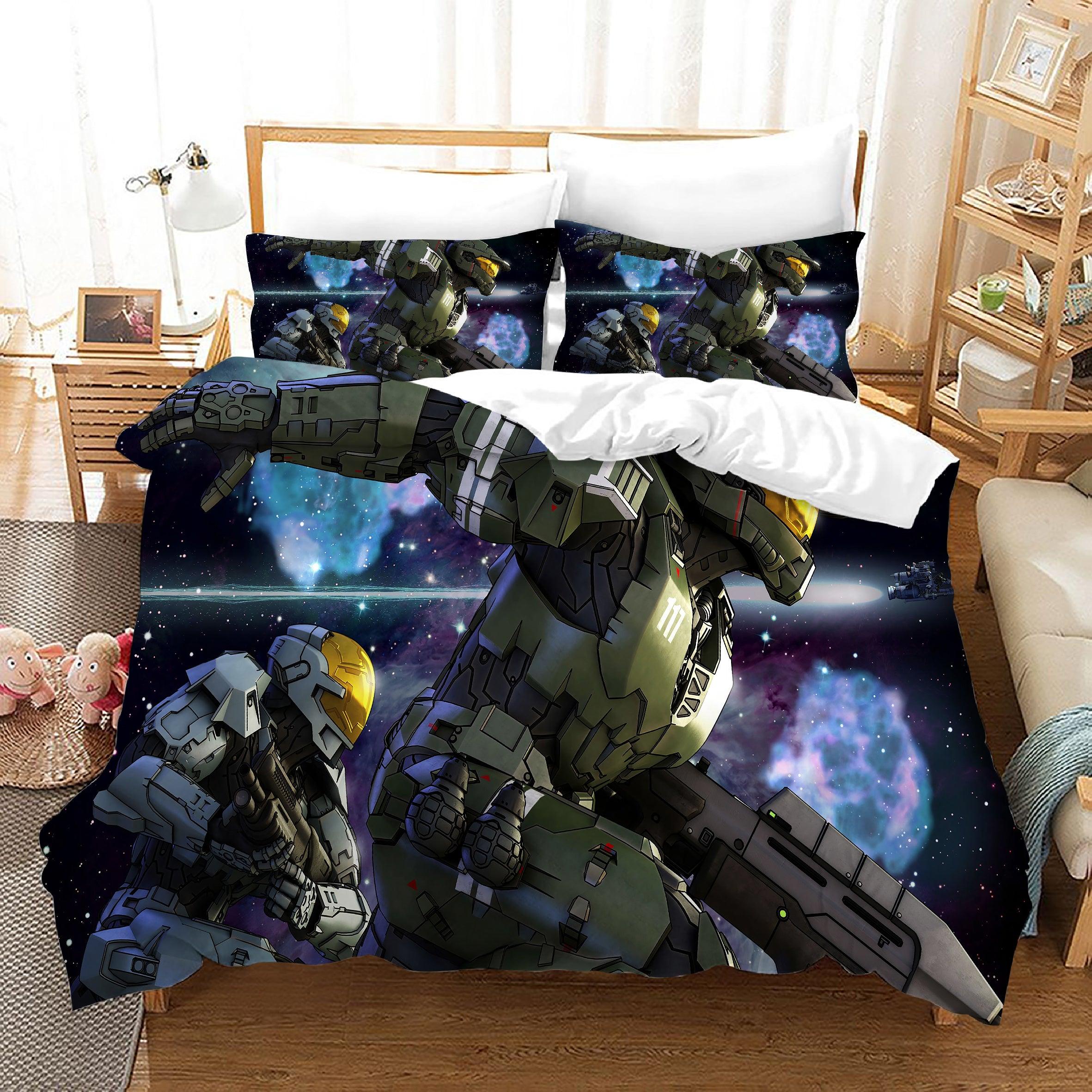 Halo 5 Guardians #5 Duvet Cover Quilt Cover Pillowcase Bedding Set Home Bedroom Decor