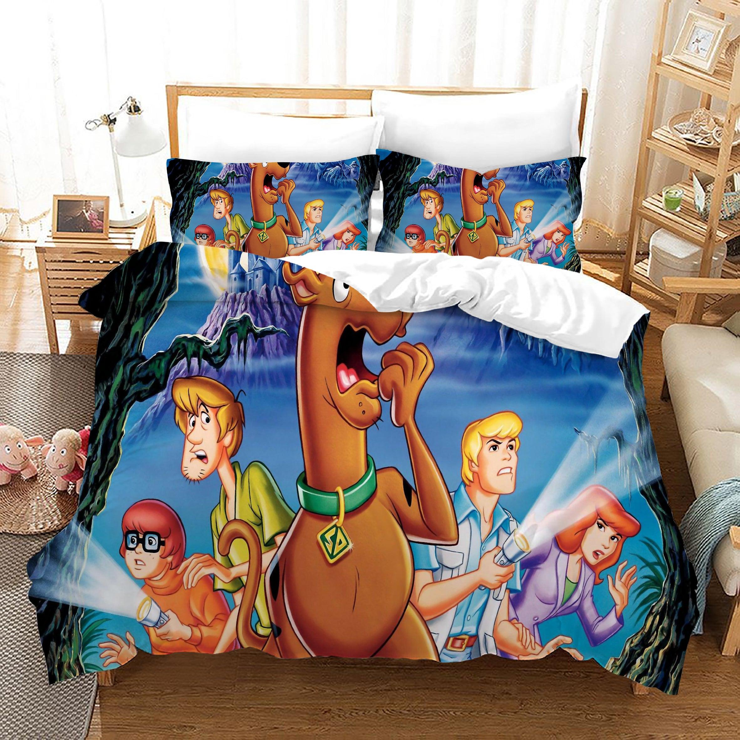 Scooby Doo #19 Duvet Cover Quilt Cover Pillowcase Bedding Set Home Bedroom Decor