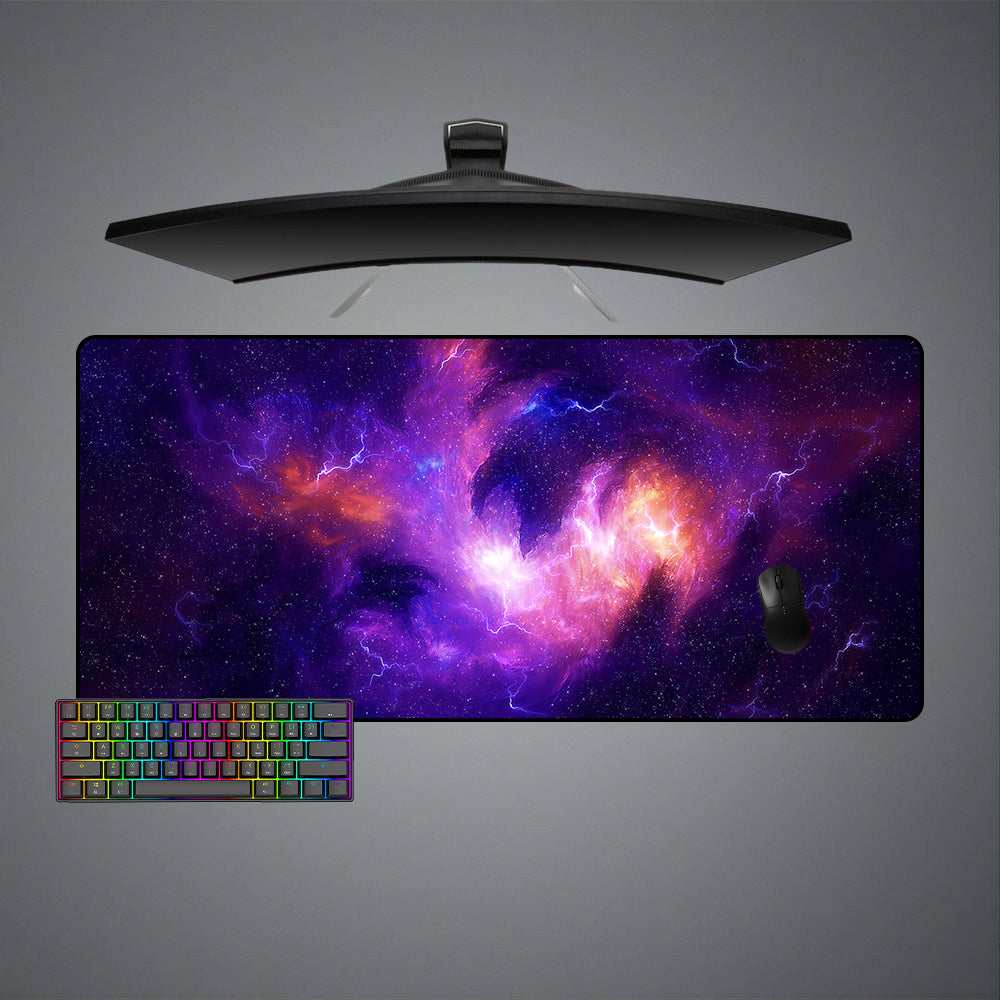 Allleftout Deepspace Storm Design M-Xxl Size Gaming Mouse Pad, Computer Desk Mat