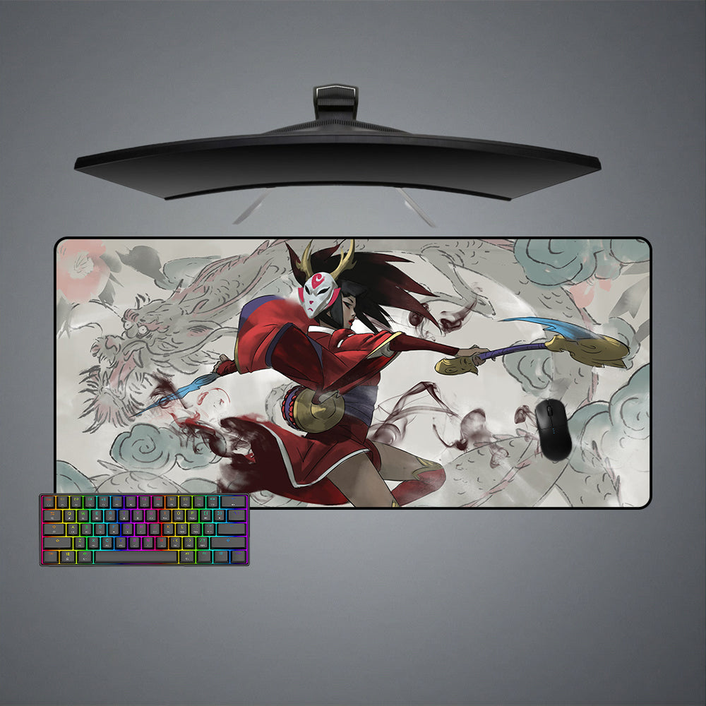 Allleftout Akali Shroud Design M-Xxl Size Gaming Mouse Pad, Computer Desk Mat