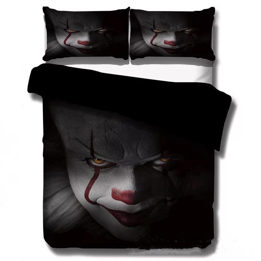 Pennywise Scary Clown #2 Duvet Cover Quilt Cover Pillowcase Bedding Set