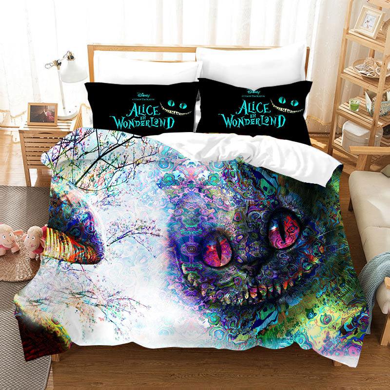 Alice in Wonderland #18 Duvet Cover Quilt Cover Pillowcase Bedding Set Home Bedroom Decor