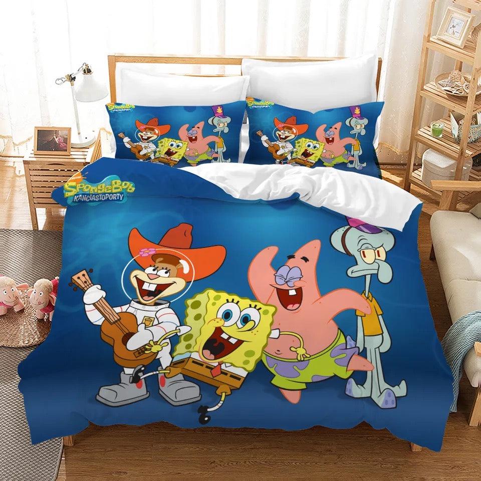 SpongeBob SquarePants #3 Duvet Cover Quilt Cover Pillowcase Bedding Set Home Decor