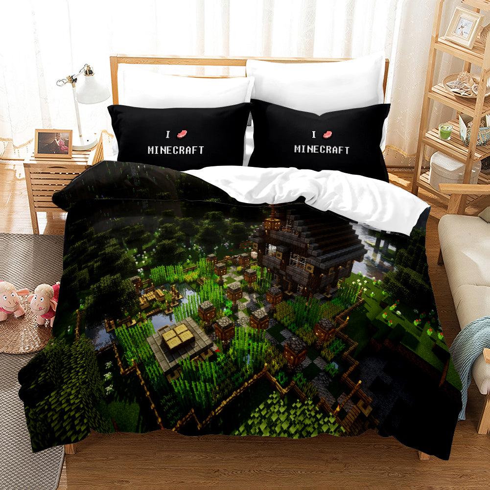 Minecraft #27 Duvet Cover Quilt Cover Pillowcase Bedding Set Home Bedroom Decor