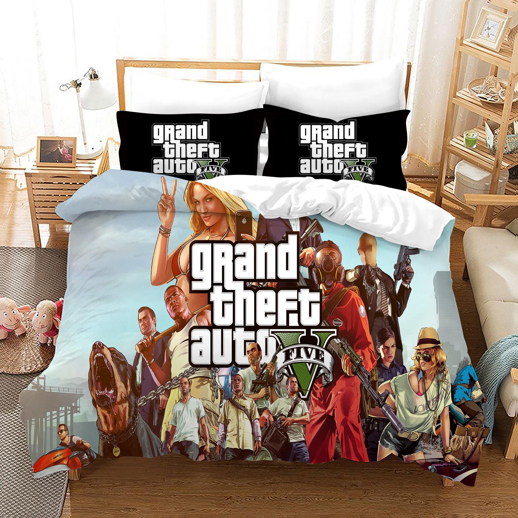 Grand Theft Auto #25 Duvet Cover Quilt Cover Pillowcase Bedding Set Home Decor