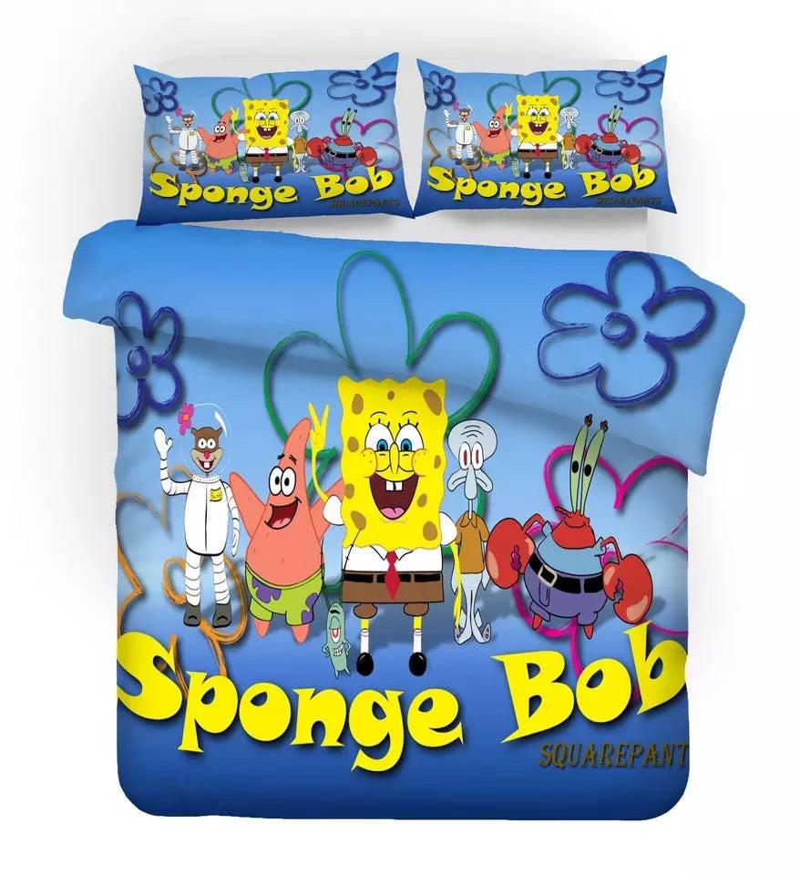 SpongeBob SquarePants #8 Duvet Cover Quilt Cover Pillowcase Bedding Set Home Decor