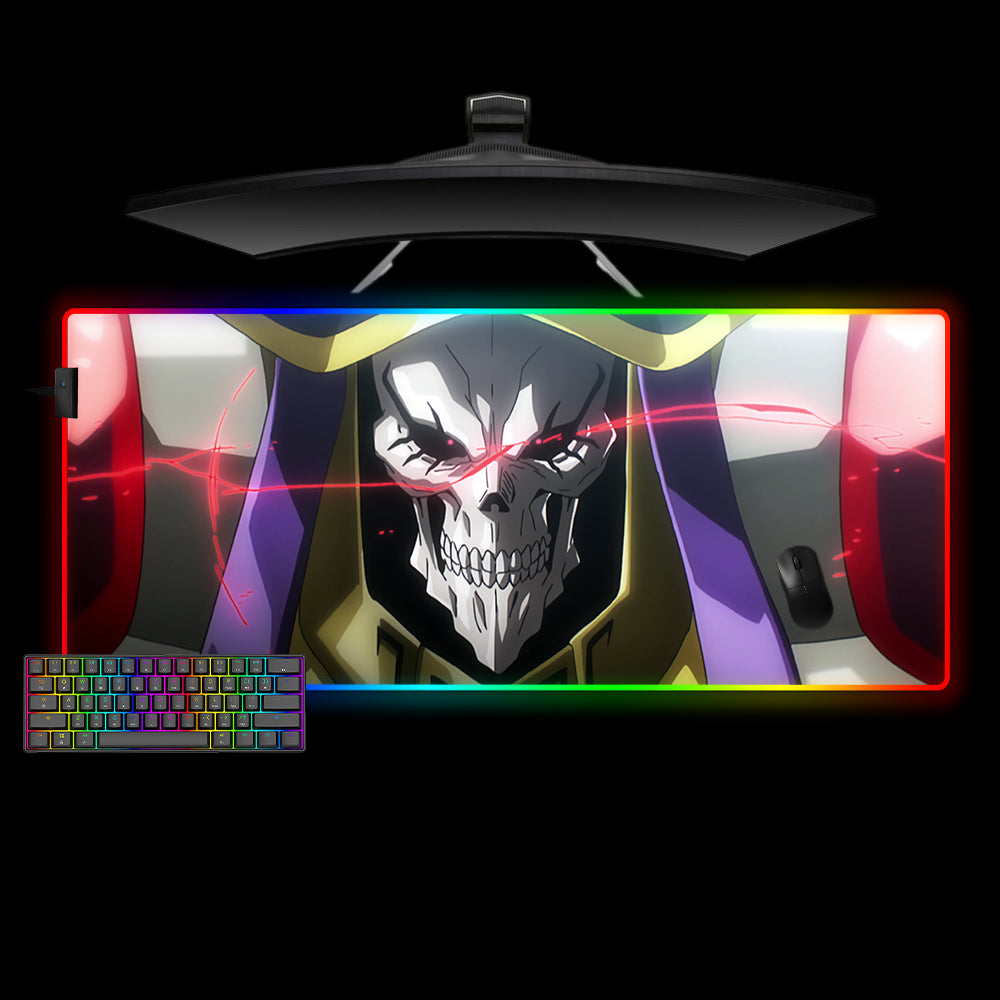 Allleftout Overlord Ainz Ooal Gown Design M-Xxl Size Rgb Gaming Mouse Pad, Computer Desk Mat