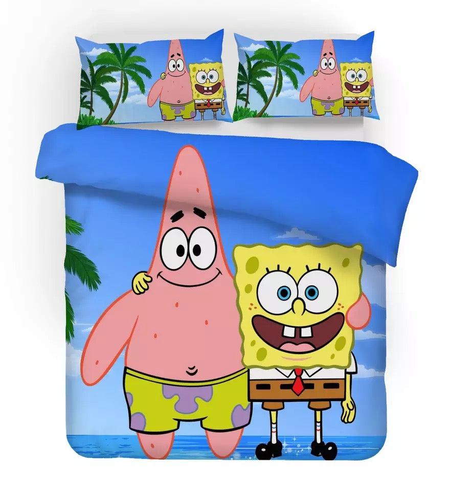 SpongeBob SquarePants #5 Duvet Cover Quilt Cover Pillowcase Bedding Set Home Decor
