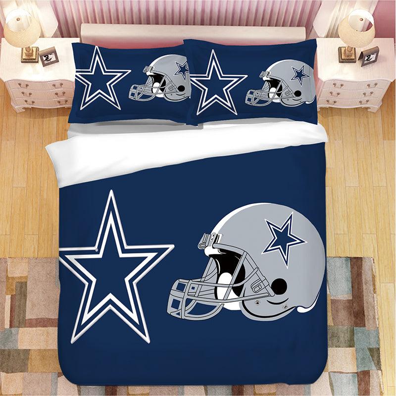 Dallas Cowboys Team NFL Duvet Cover Quilt Cover Pillowcase Bedding Set Home Decor