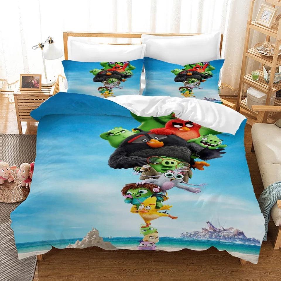 Angry Birds #7 Duvet Cover Quilt Cover Pillowcase Bedding Set Home Decor