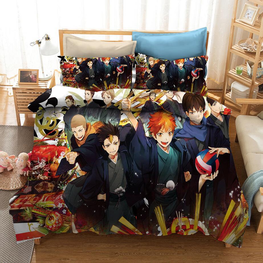 Haikyuu!! #4 Duvet Cover Quilt Cover Pillowcase Bedding Set Home Bedroom Decor