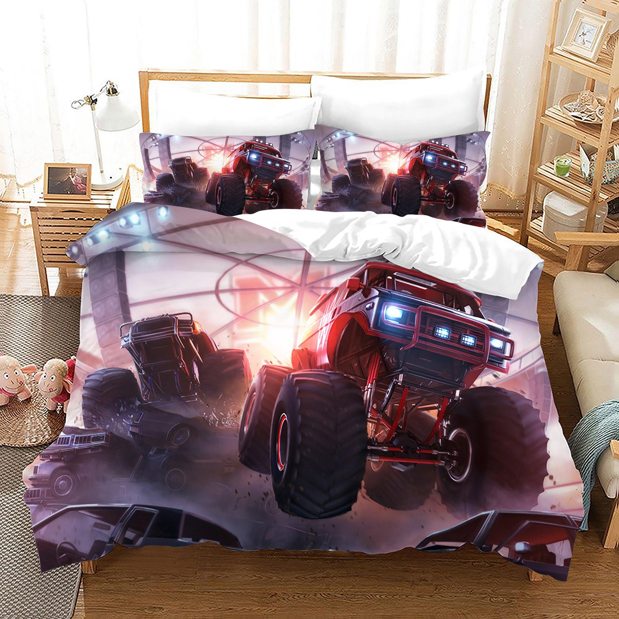 Monster Truck #10 Duvet Cover Quilt Cover Pillowcase Bedding Set Home Bedroom Decor