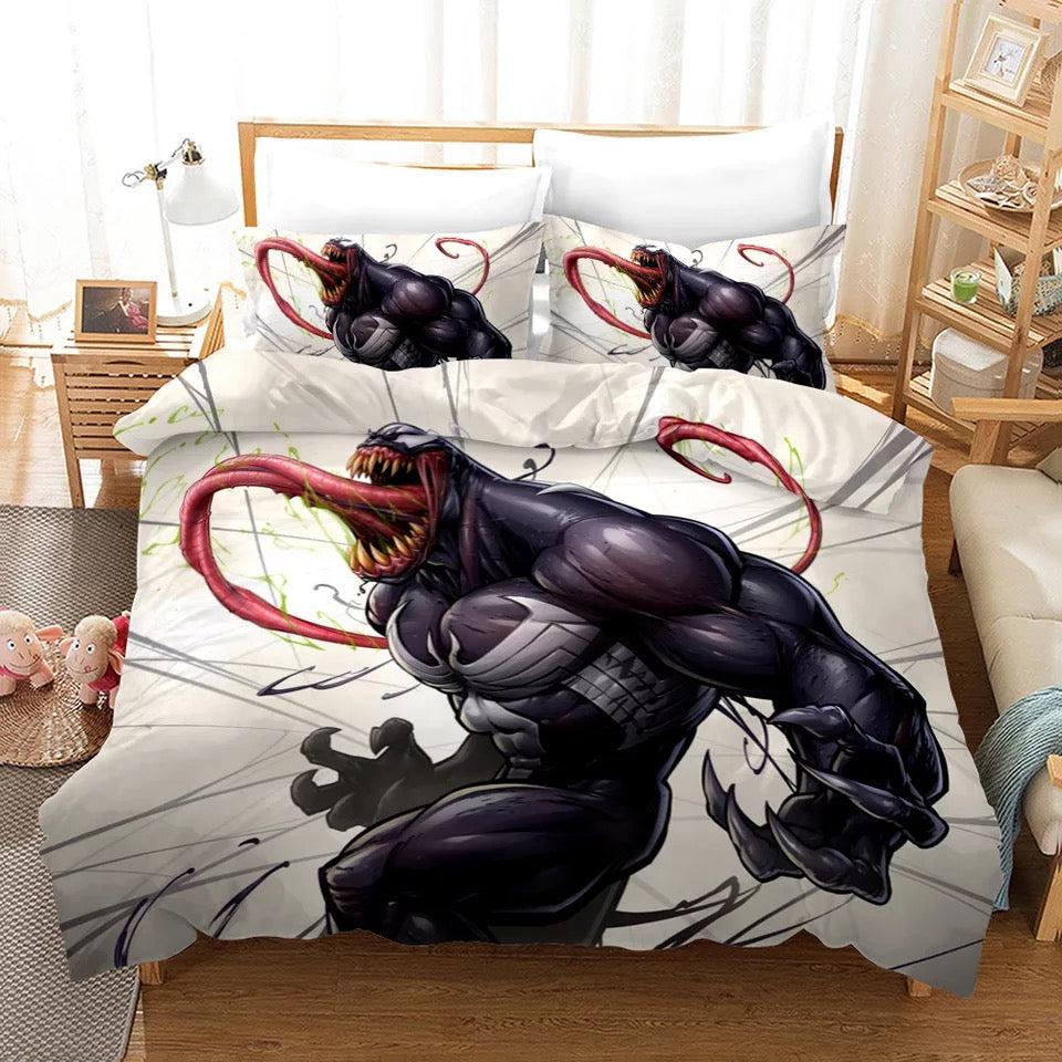 Venom Spiderman #16 Duvet Cover Quilt Cover Pillowcase Bedding Set Home Decor