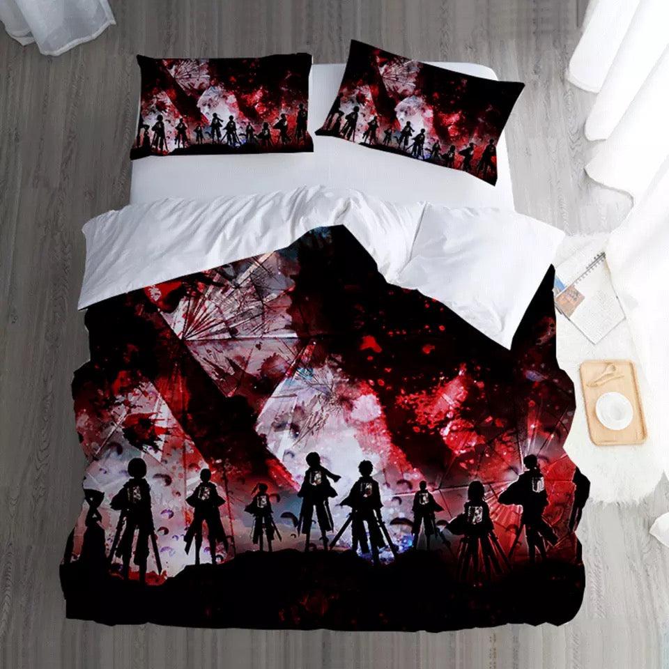 Attack on Titan #12 Duvet Cover Quilt Cover Pillowcase Bedding Set Home Bedroom Decor