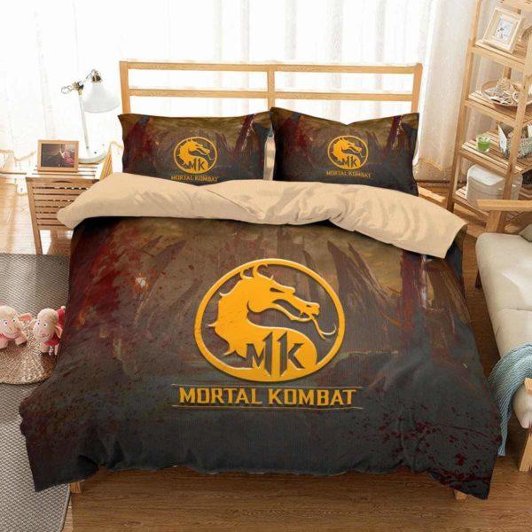 Mortal Kombat #1 Duvet Cover Quilt Cover Pillowcase Bedding Set Home Bedroom Decor