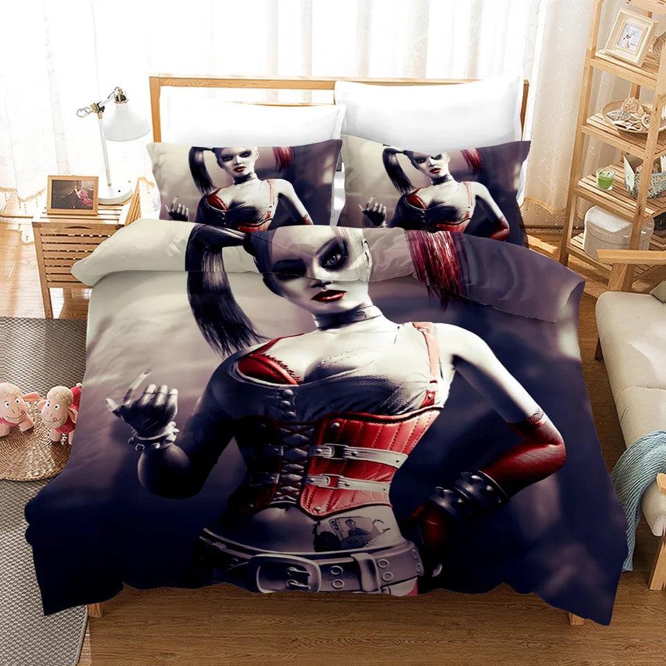 Batman Harley Quinn #1 Duvet Cover Quilt Cover Pillowcase Bedding Set Home Bedroom Decor