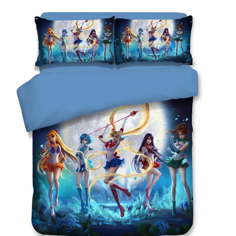 Sailor Moon #21 Duvet Cover Quilt Cover Pillowcase Bedding Set Home Decor