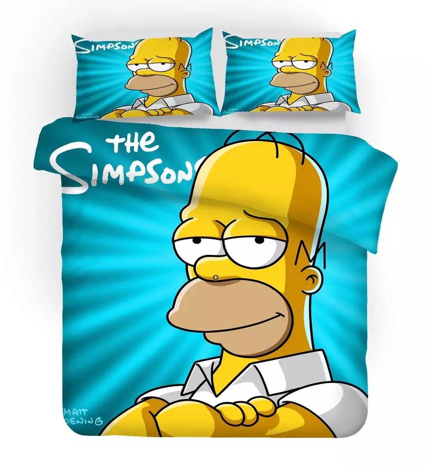 Anime The Simpsons Homer J Simpson #12 Duvet Cover Quilt Cover Pillowcase Bedding Set Home Decor