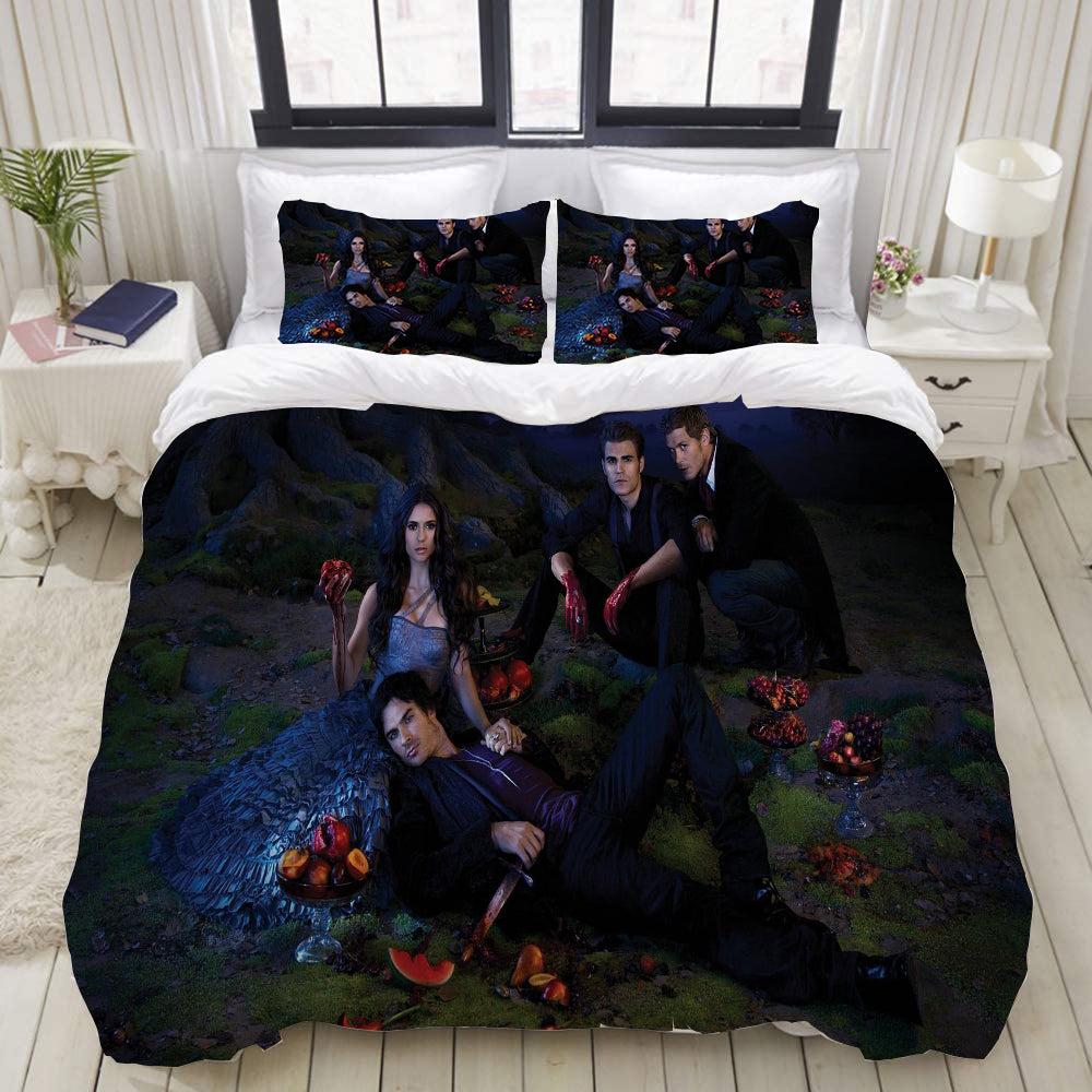 The Vampire Diaries #1 Duvet Cover Quilt Cover Pillowcase Bedding Set Home Bedroom Decor