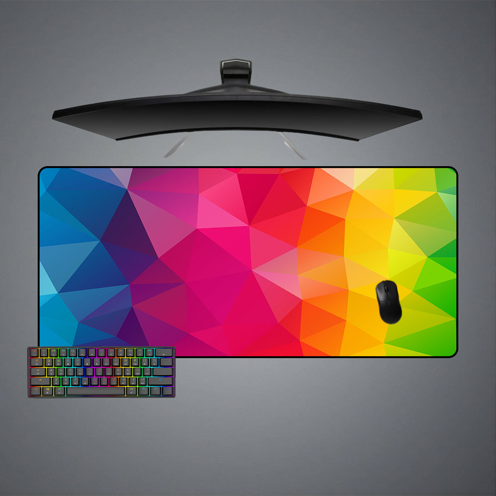 Allleftout Multicolor Geometric Shapes Design M-Xxl Size Gaming Mouse Pad, Computer Desk Mat