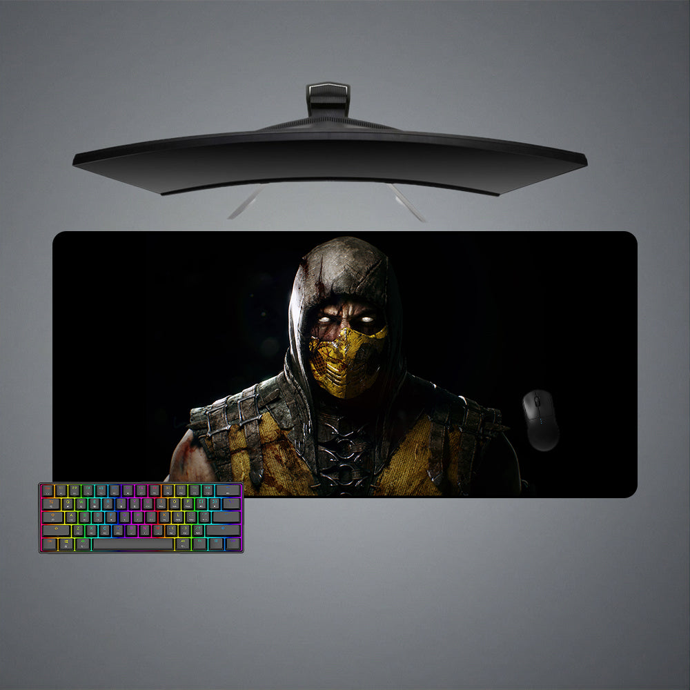 Allleftout Scorpion Damage Design M-Xxl Size Gaming Mouse Pad, Computer Desk Mat
