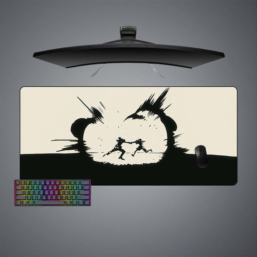 Allleftout One Piece Punch Design M-Xxl Size Gaming Mouse Pad, Computer Desk Mat