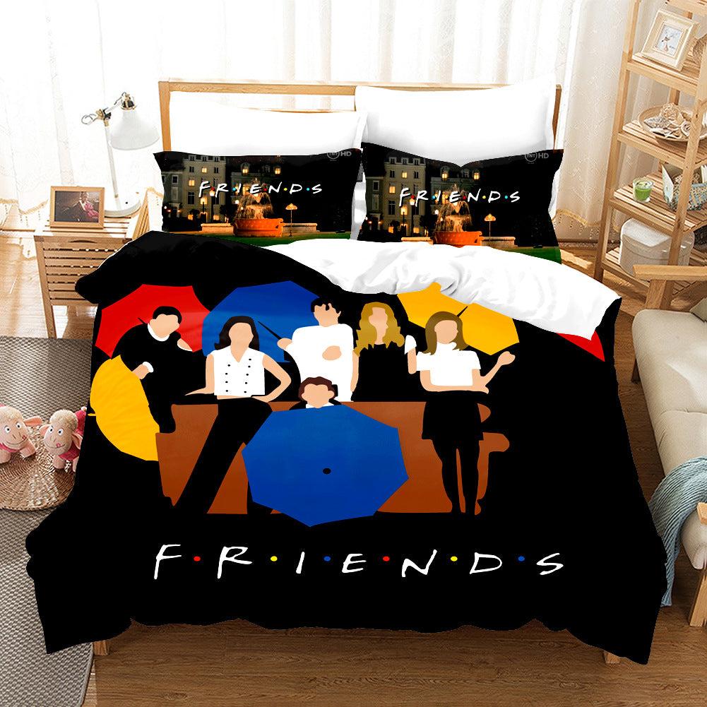 Friends Duvet Cover Quilt Cover Pillowcase Bedding Set Home Decor