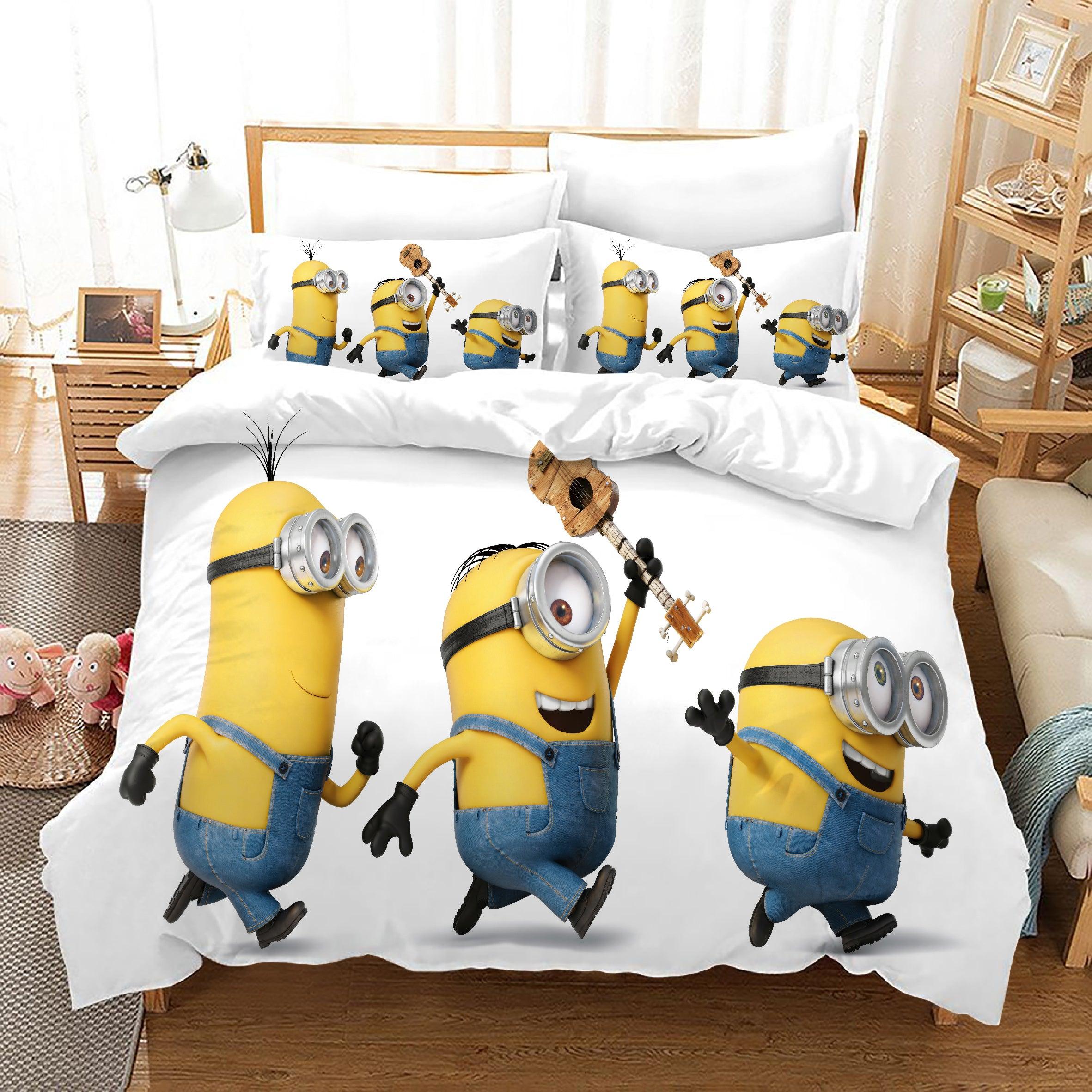 Despicable Me Minions #43 Duvet Cover Quilt Cover Pillowcase Bedding Set Home Decor